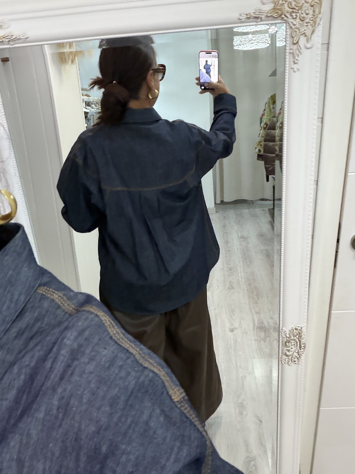 Sobrecamisa Hana jeans azul