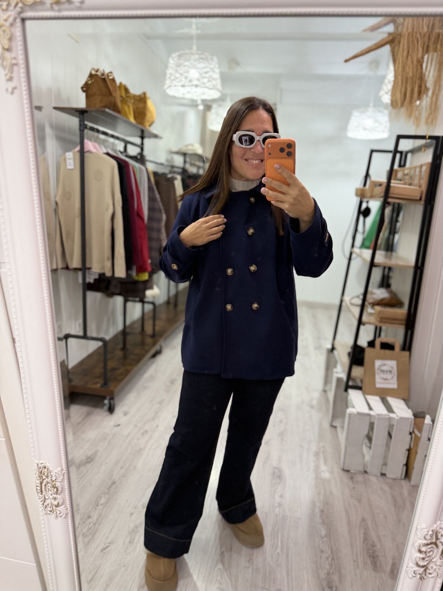 Abrigo Bilbo paño marino