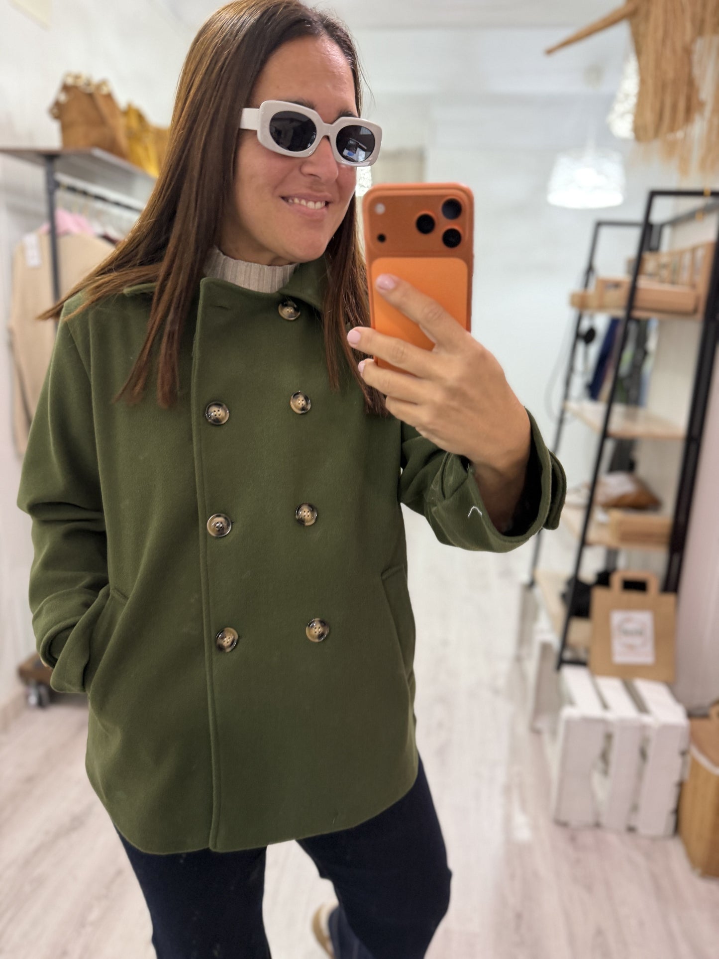 Abrigo Bilbo paño kaki