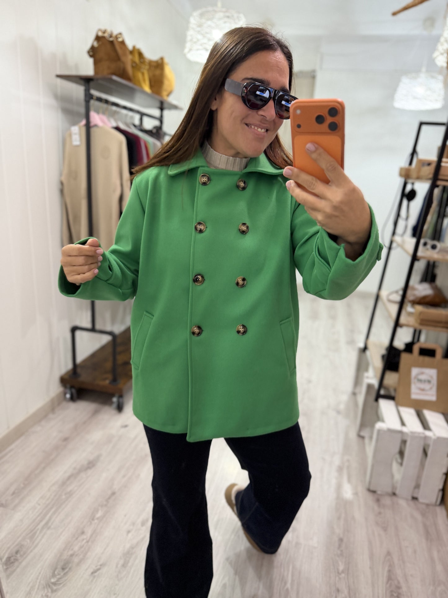 Abrigo Bilbo paño verde