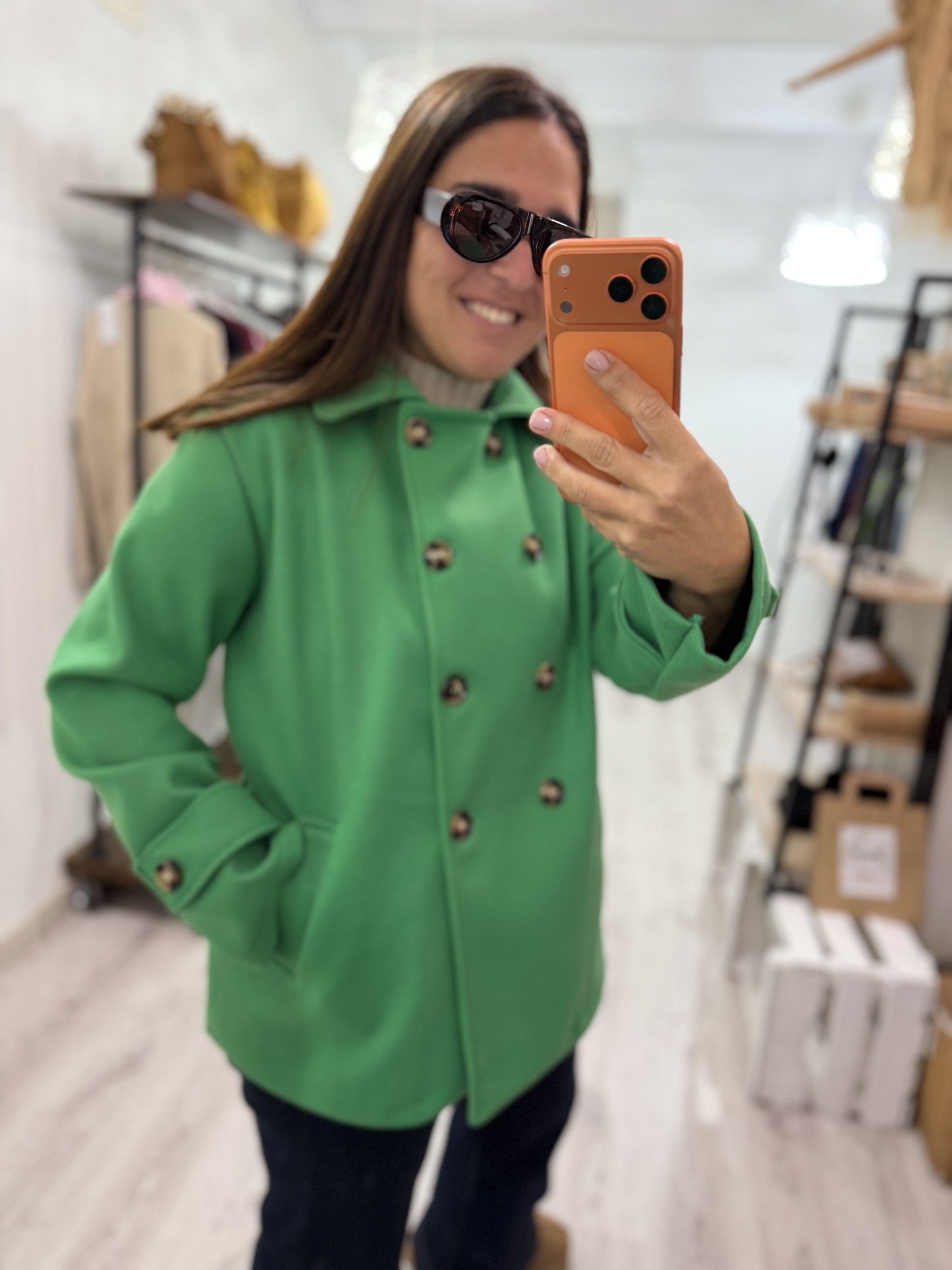 Abrigo Bilbo paño verde