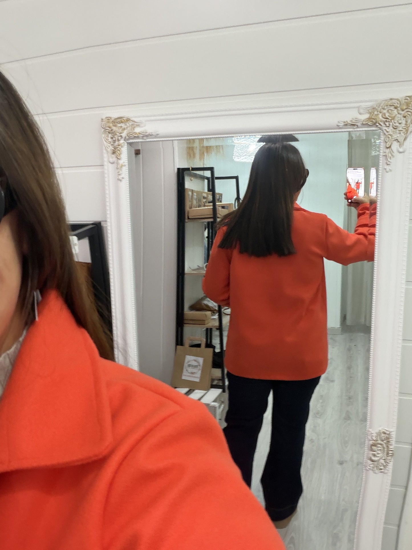 Abrigo Bilbo paño naranja