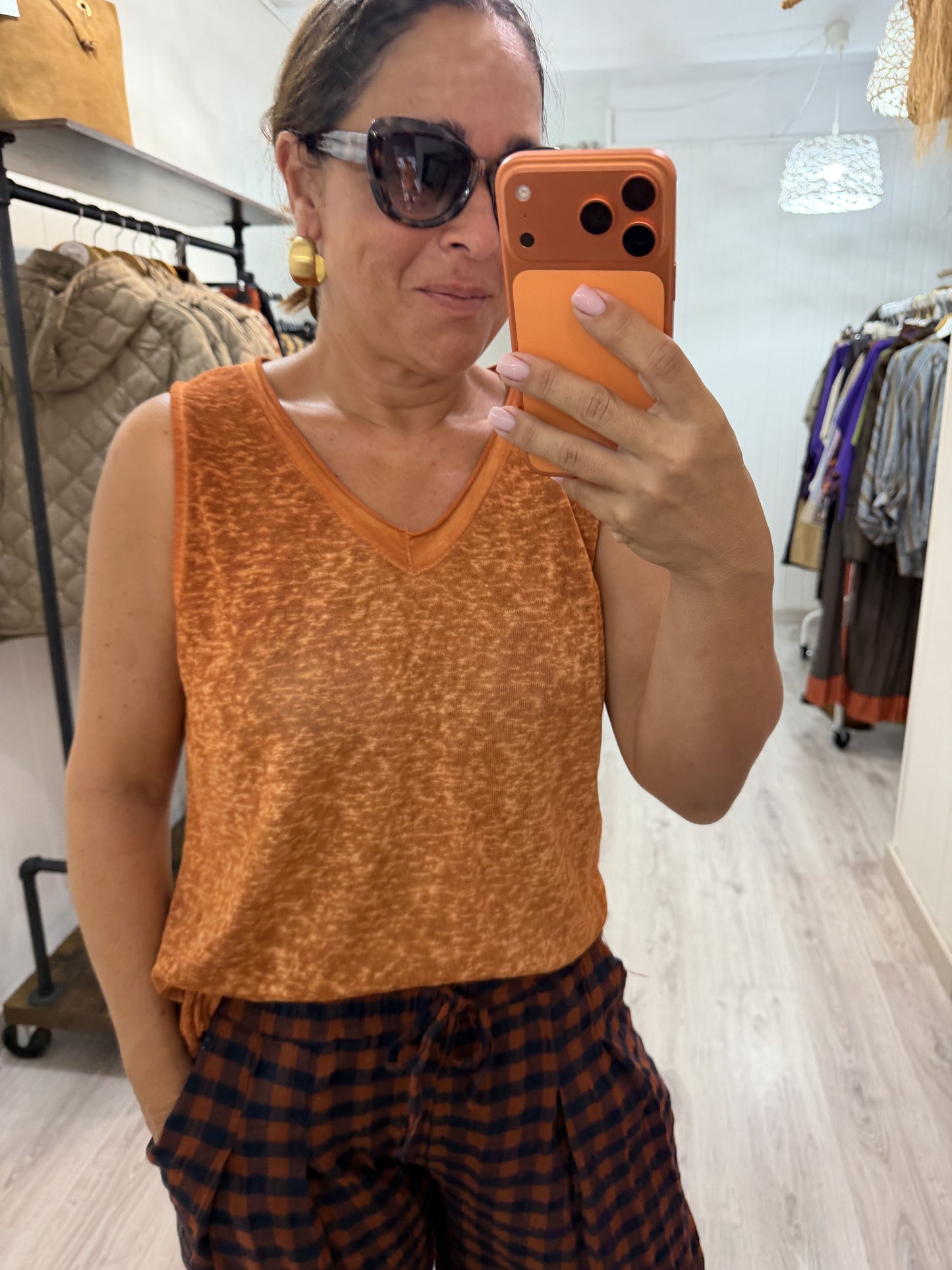 Camiseta Boho tirantes caldera