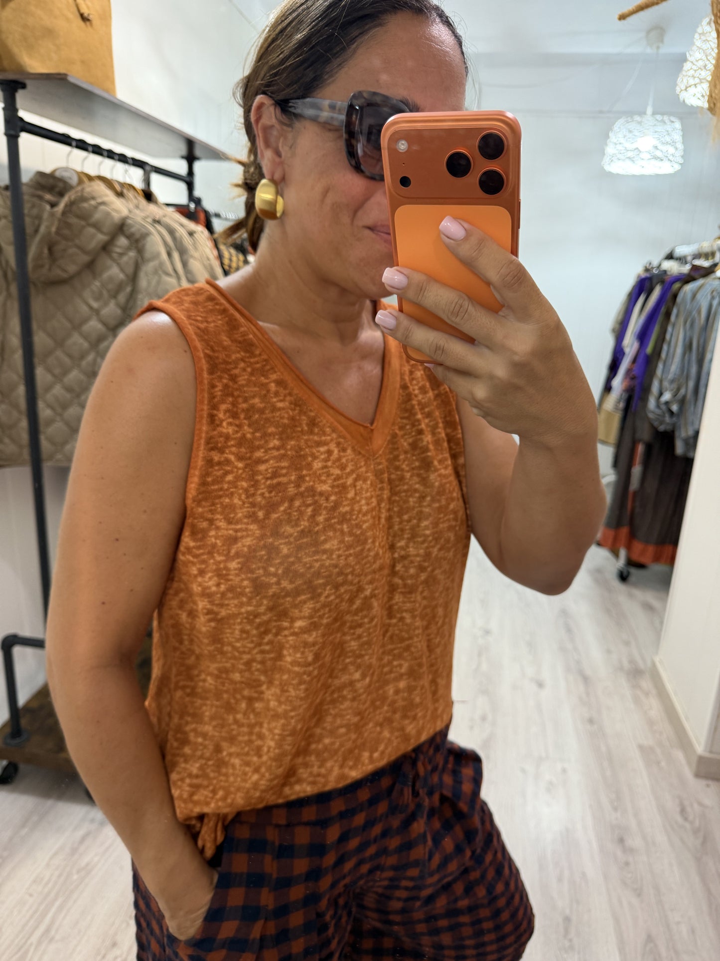 Camiseta Boho tirantes caldera