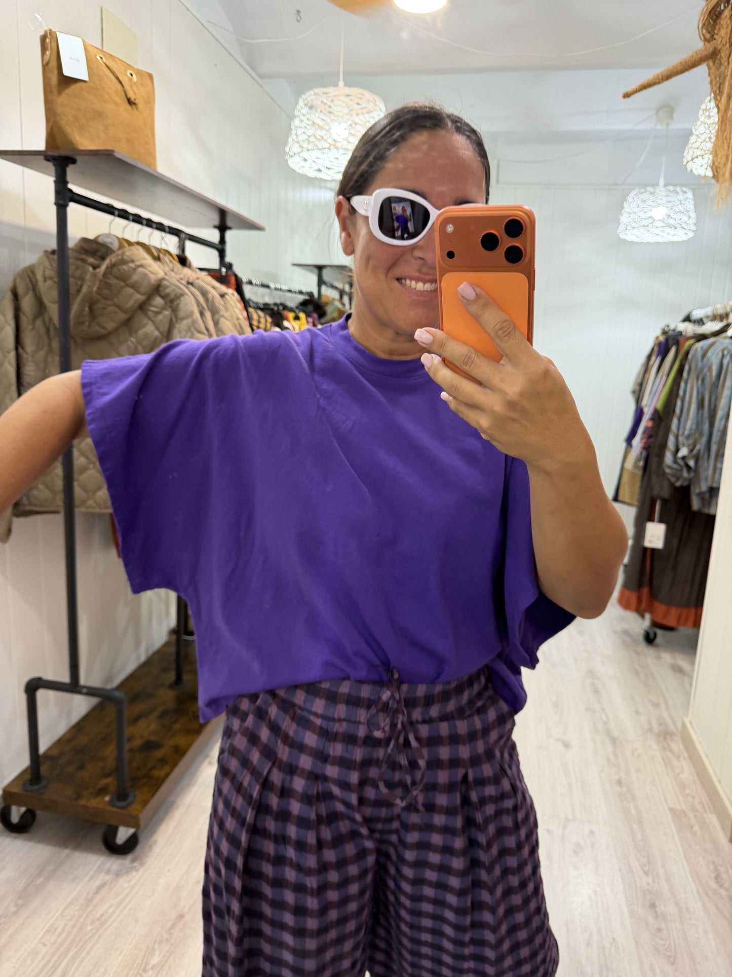 Camiseta Lov lila