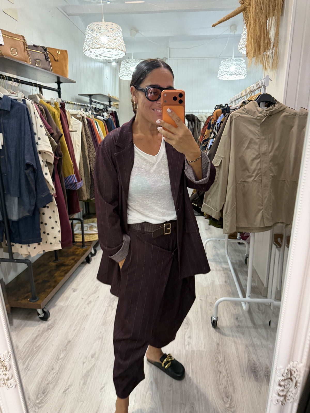 Blazer Gina jeans burdeos