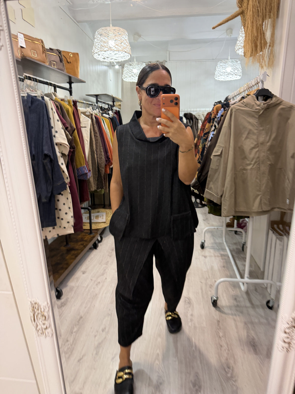 Chaleco Gina jeans negro