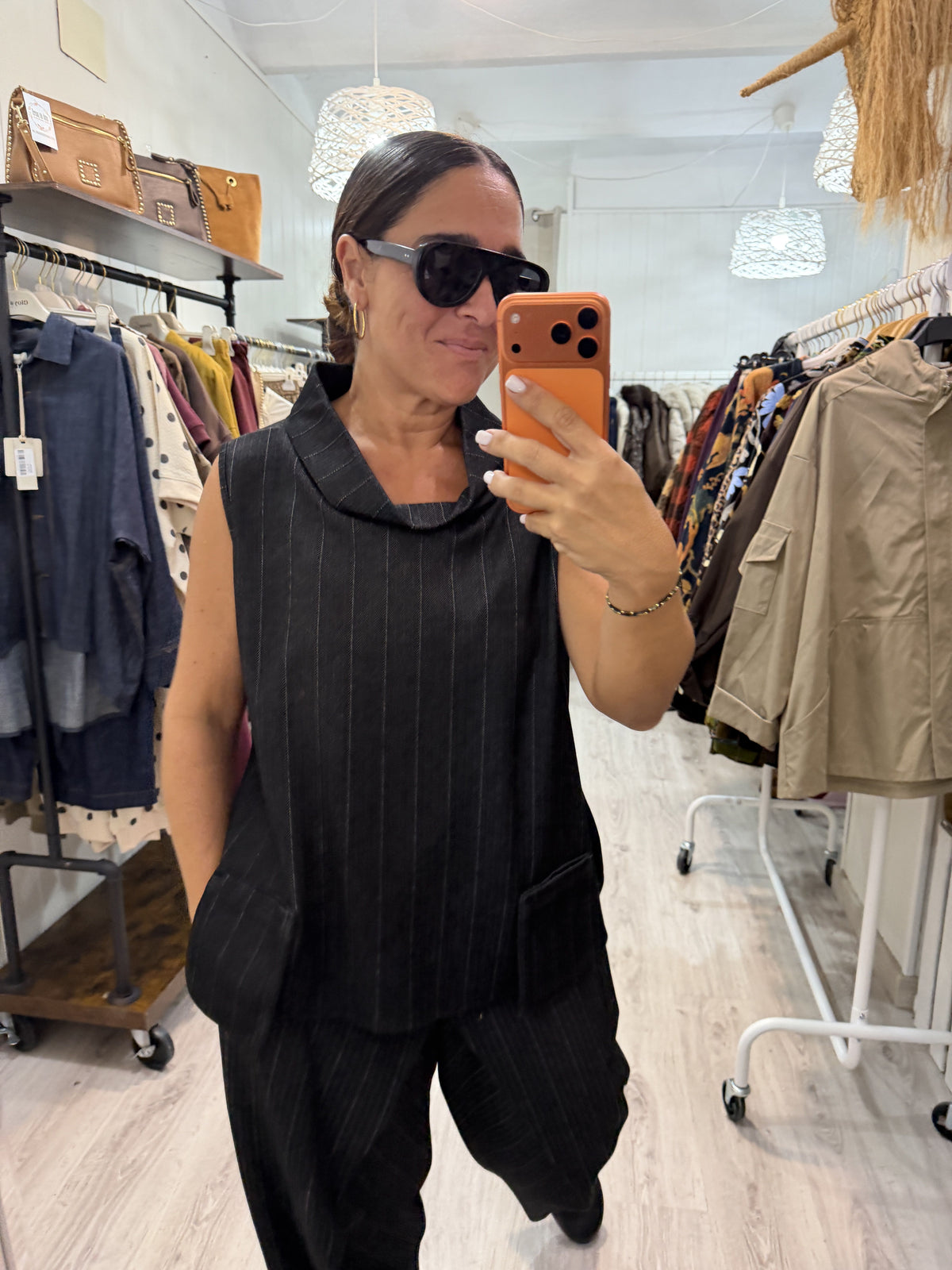 Chaleco Gina jeans negro