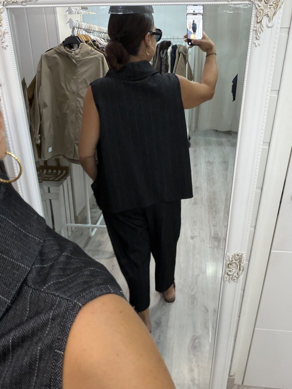 Chaleco Gina jeans negro