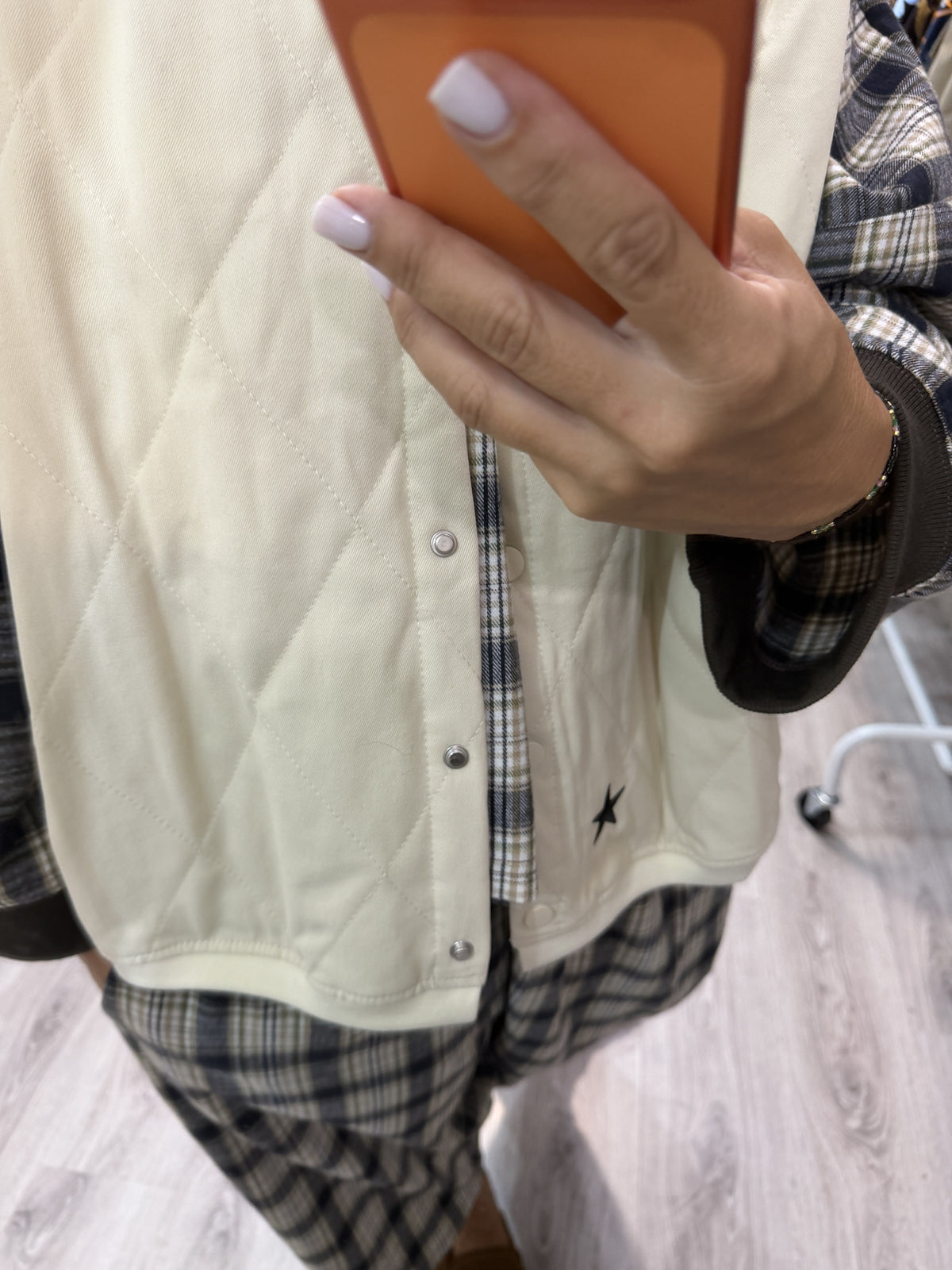 Chaleco acolchado Estrela beige