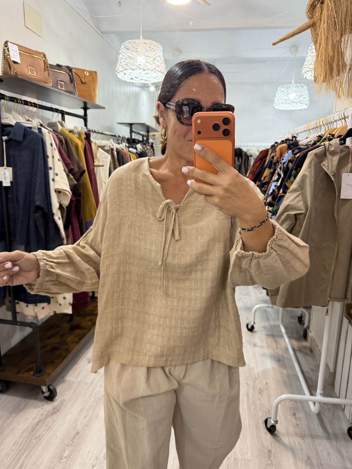 Blusa Boho Motta beige