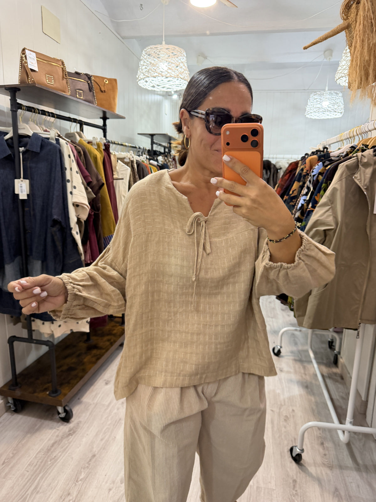 Blusa Boho Motta beige