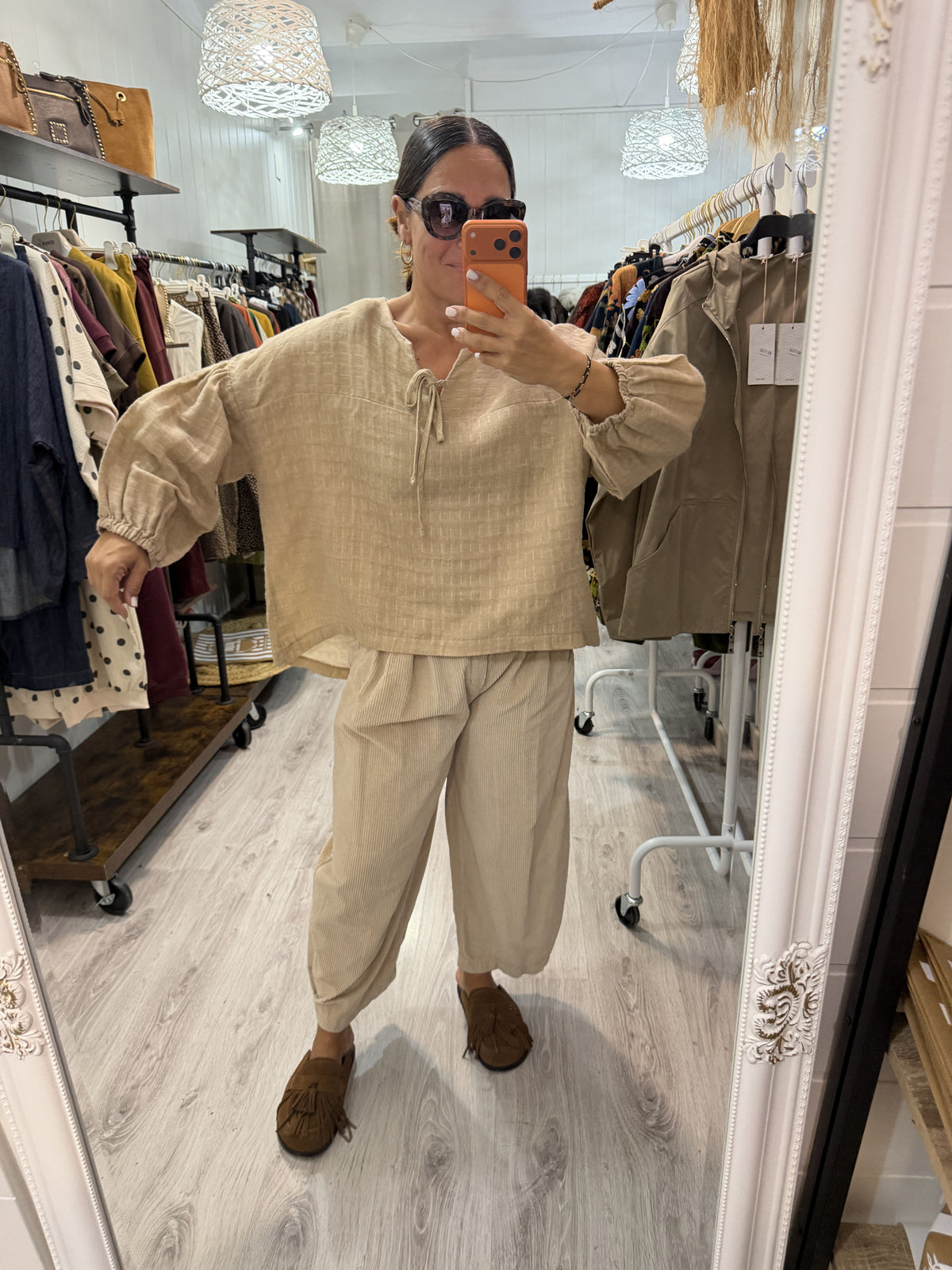 Blusa Boho Motta beige