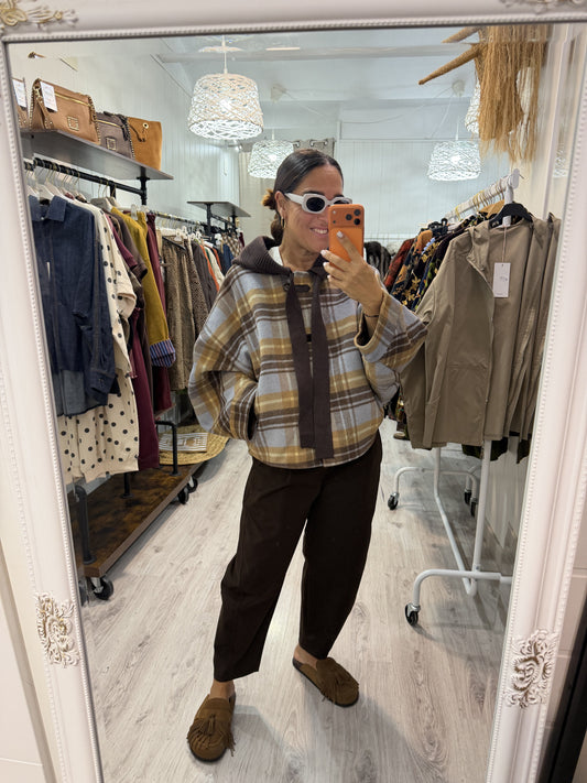 Chaqueta Poncho oversize Angie