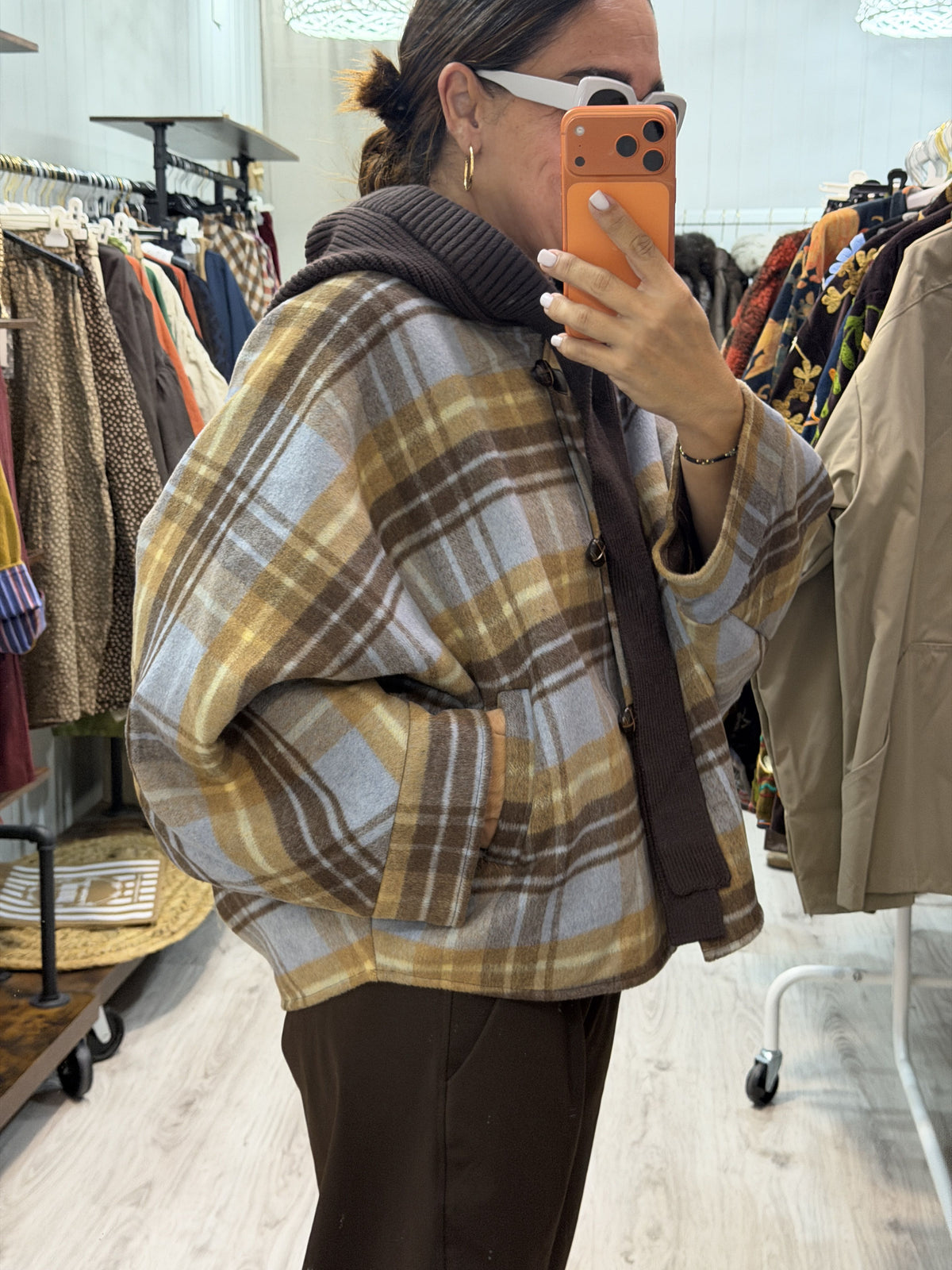Chaqueta Poncho oversize Angie