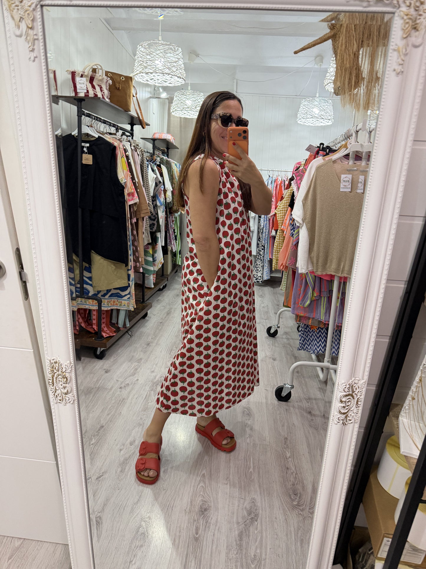 Vestido Tomates sin mangas