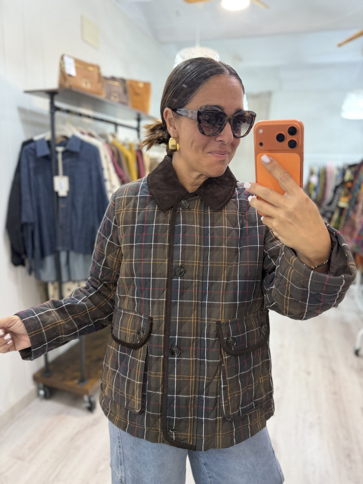 Chaqueta Barbour cuadros