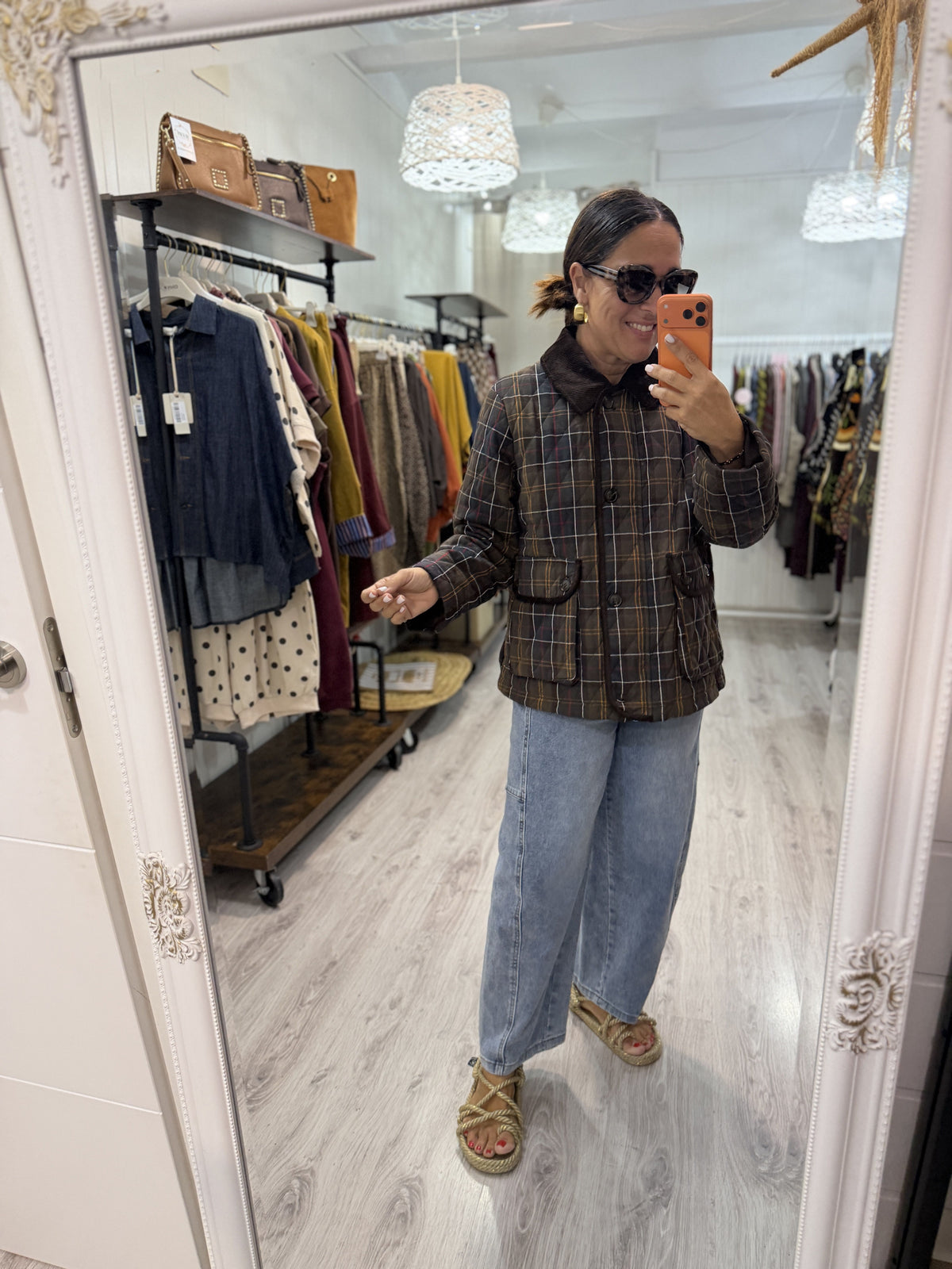 Chaqueta Barbour cuadros