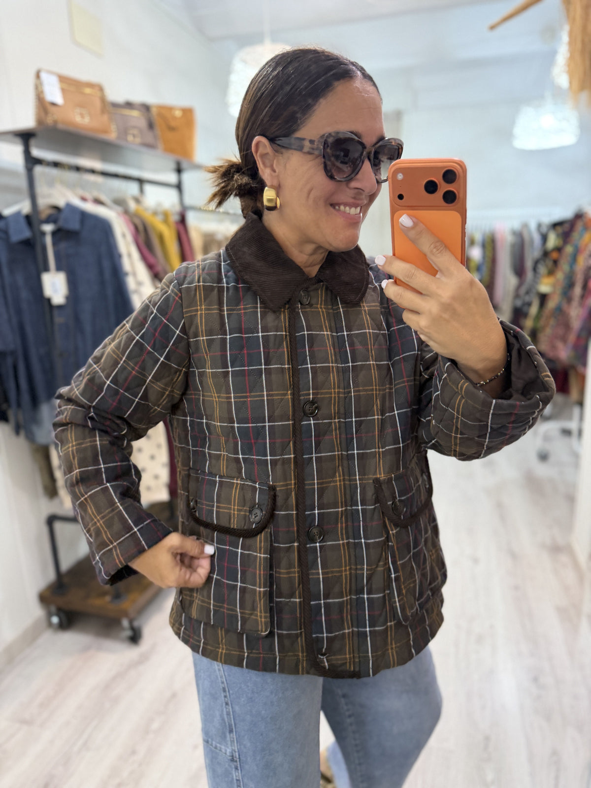 Chaqueta Barbour cuadros