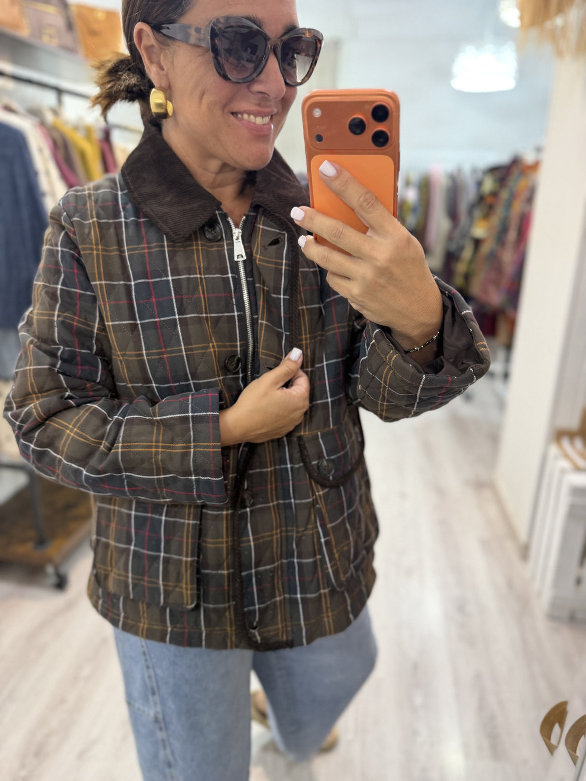 Chaqueta Barbour cuadros