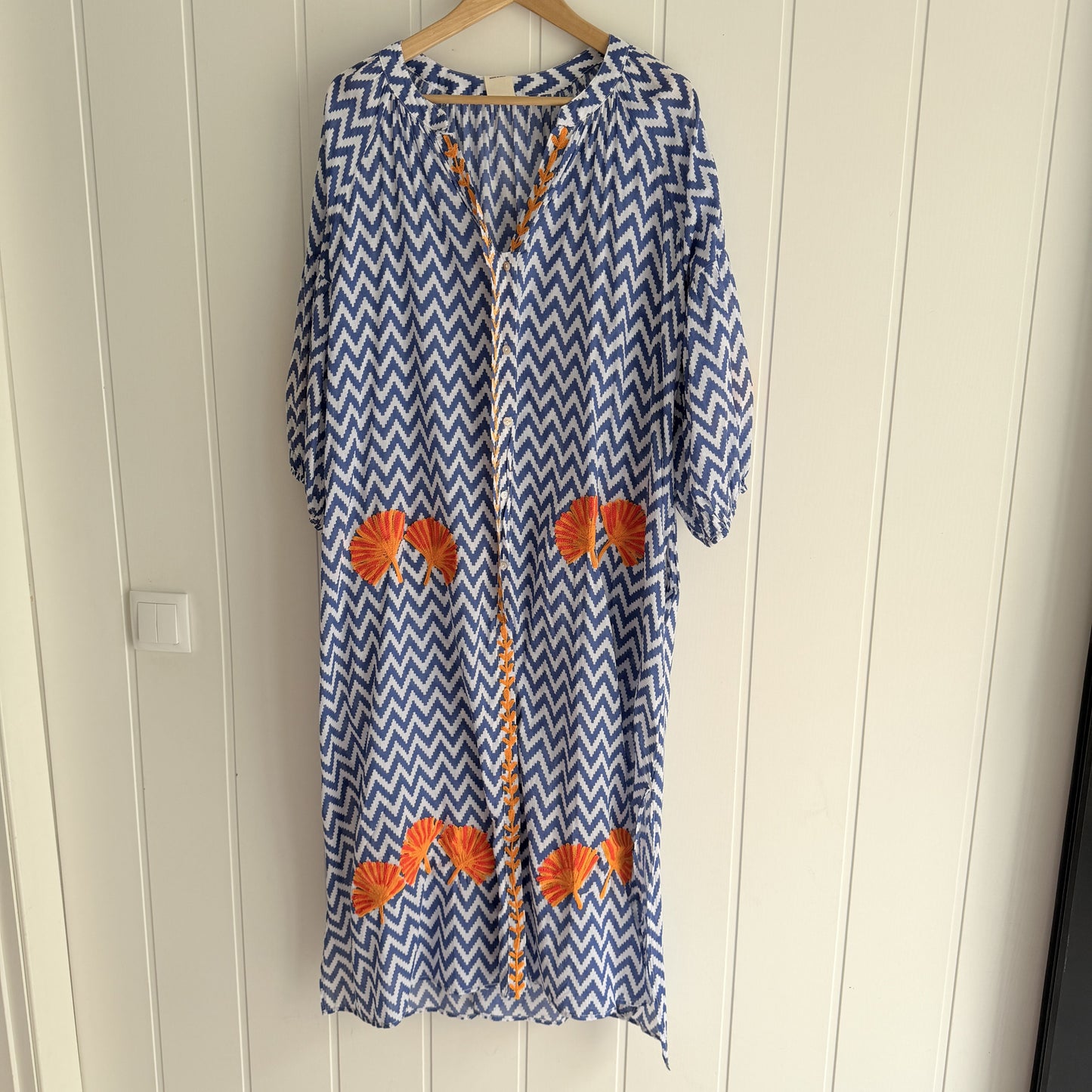 Vestido Jaipur zigzag azul