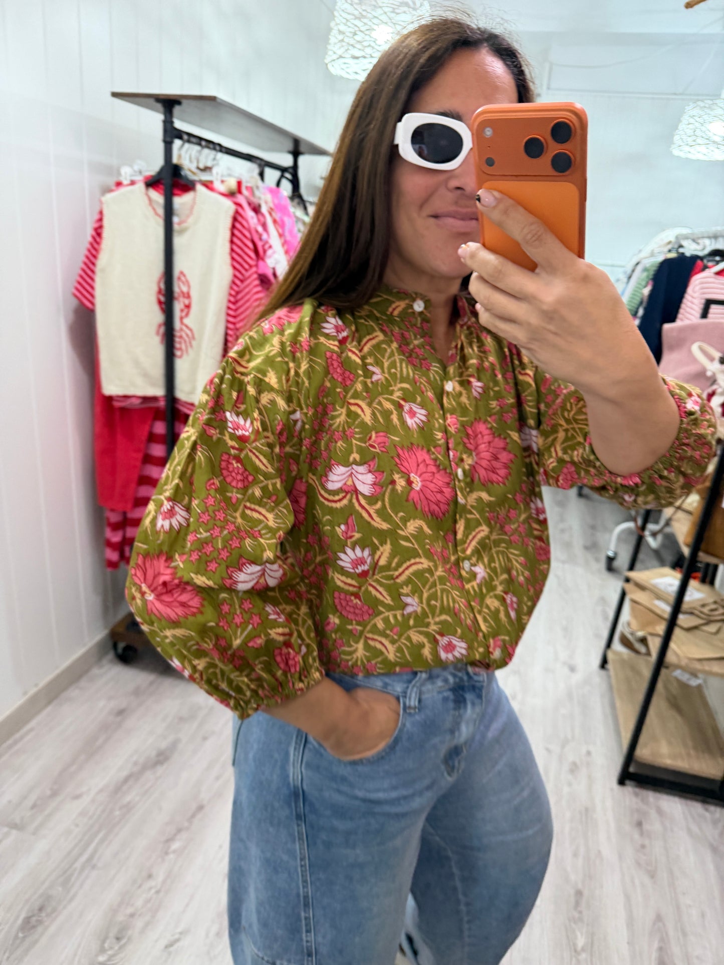 Camisa India verdes