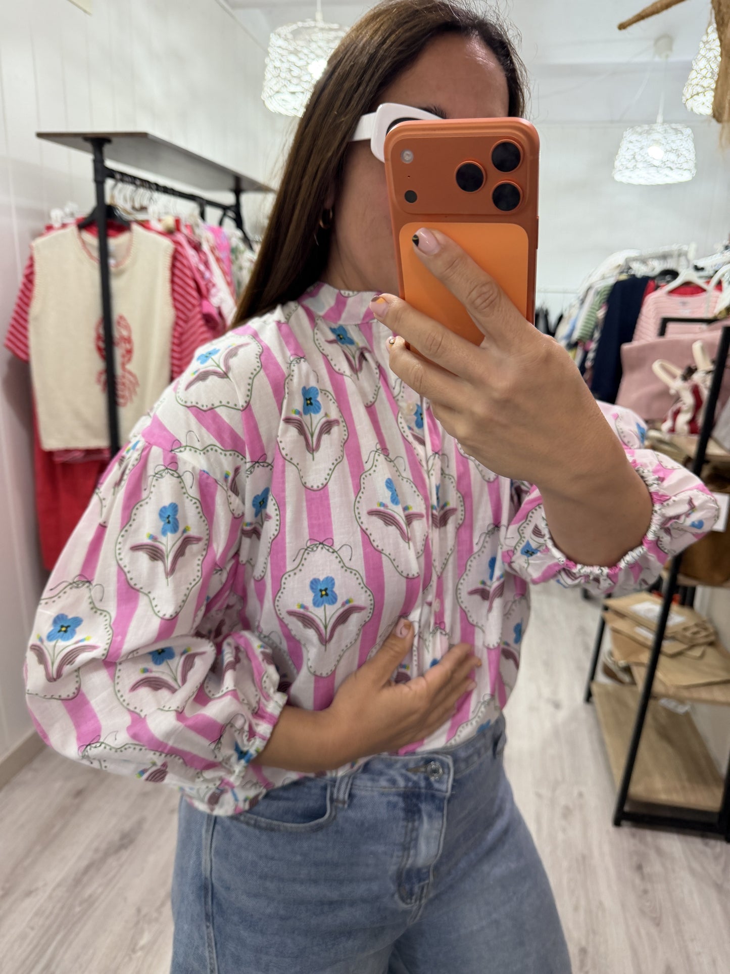 Camisa India rosa nomeolvides