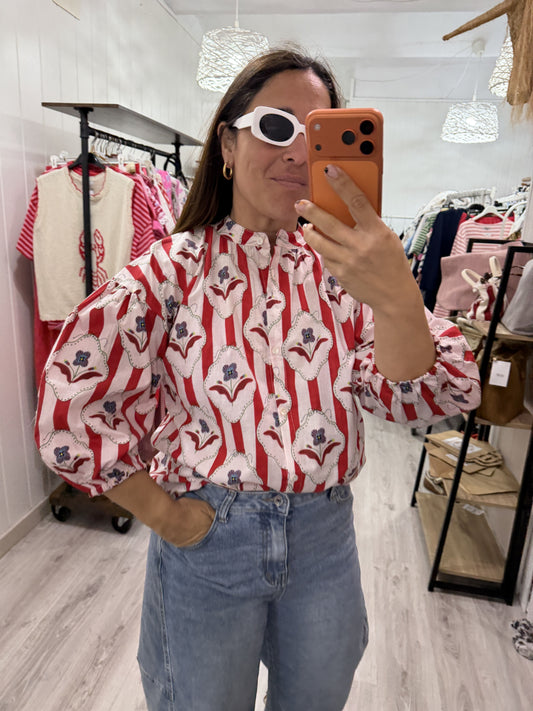 Camisa India rojo nomeolvides