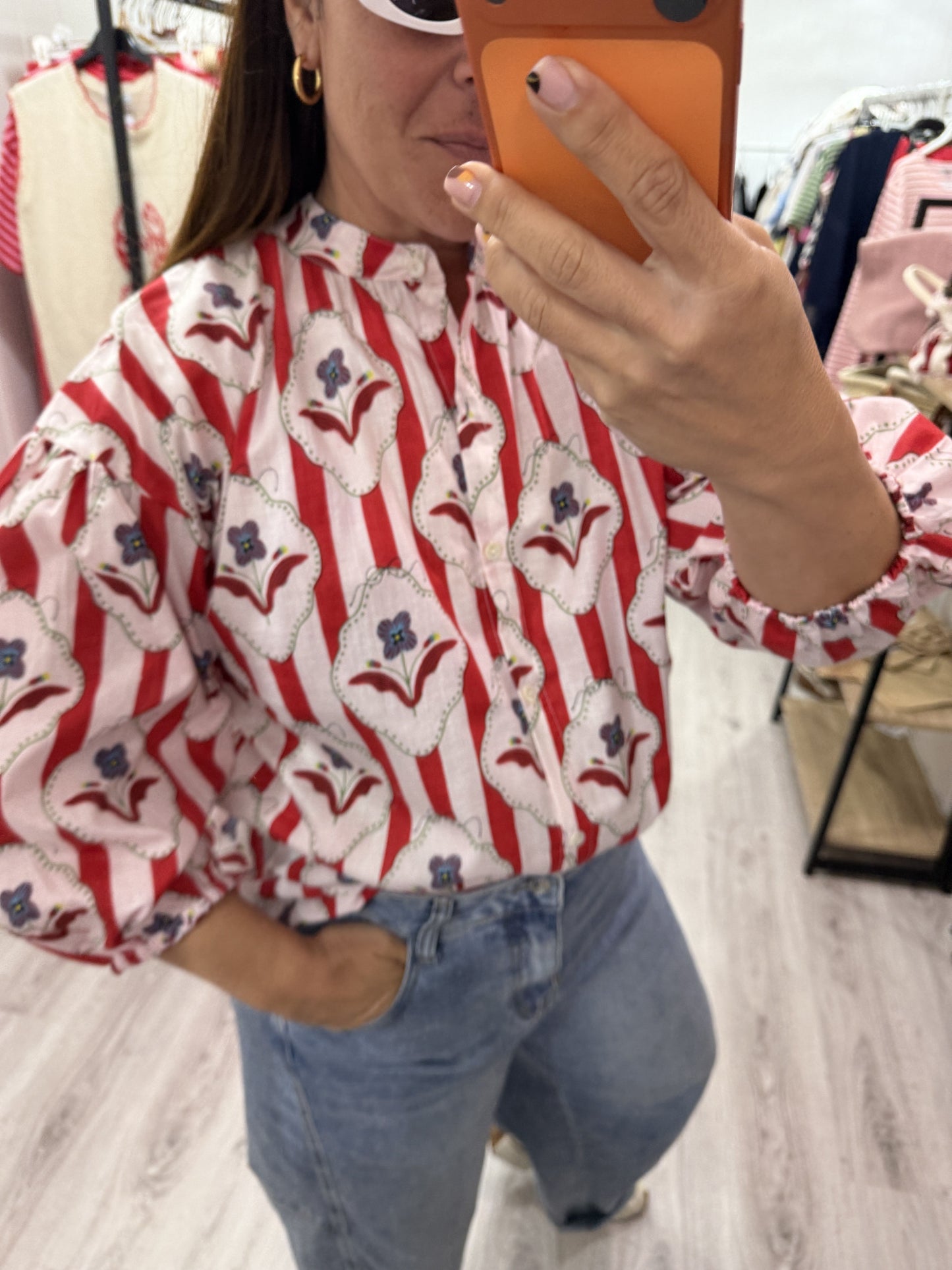 Camisa India rojo nomeolvides
