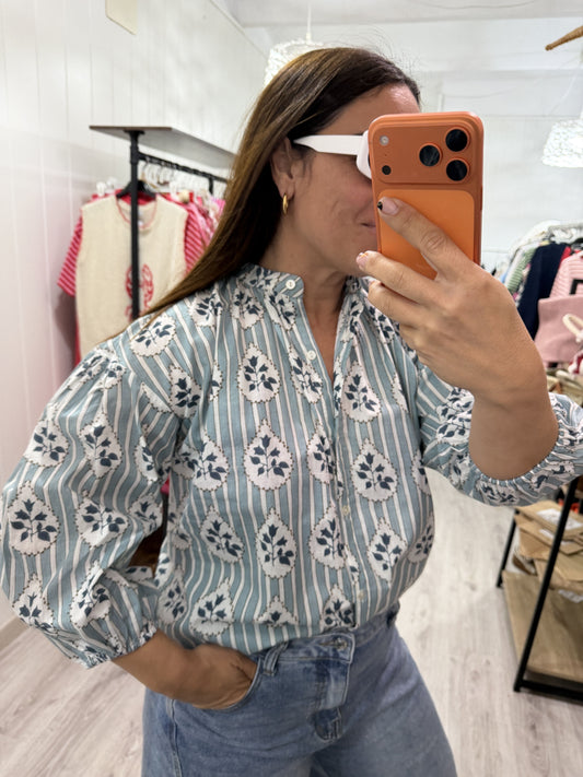 Camisa India buganvilla