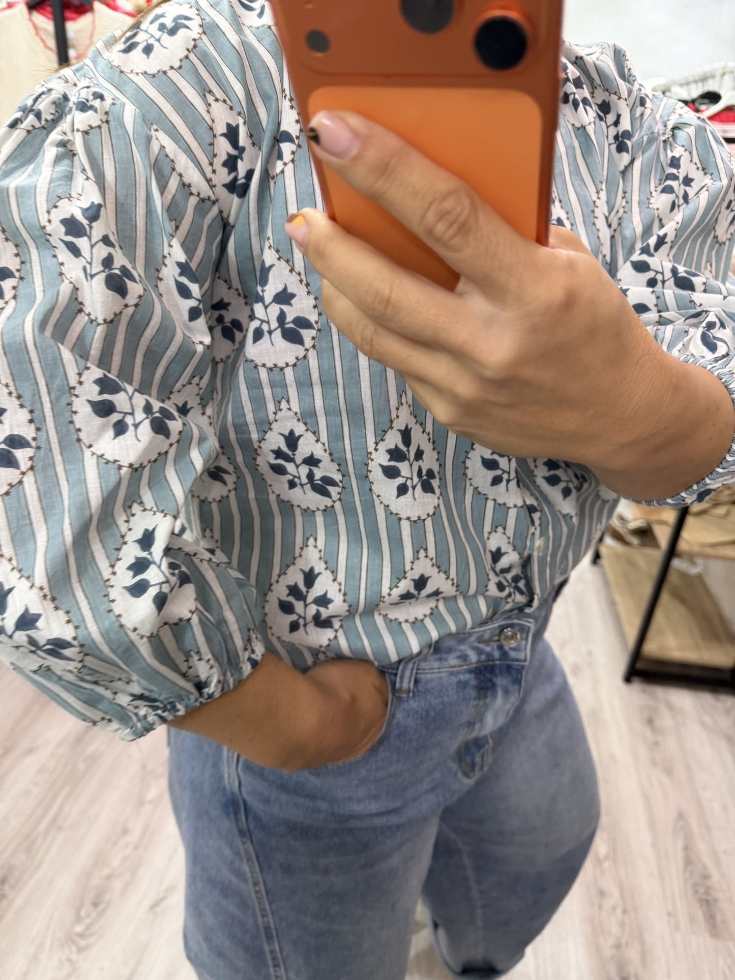 Camisa India buganvilla