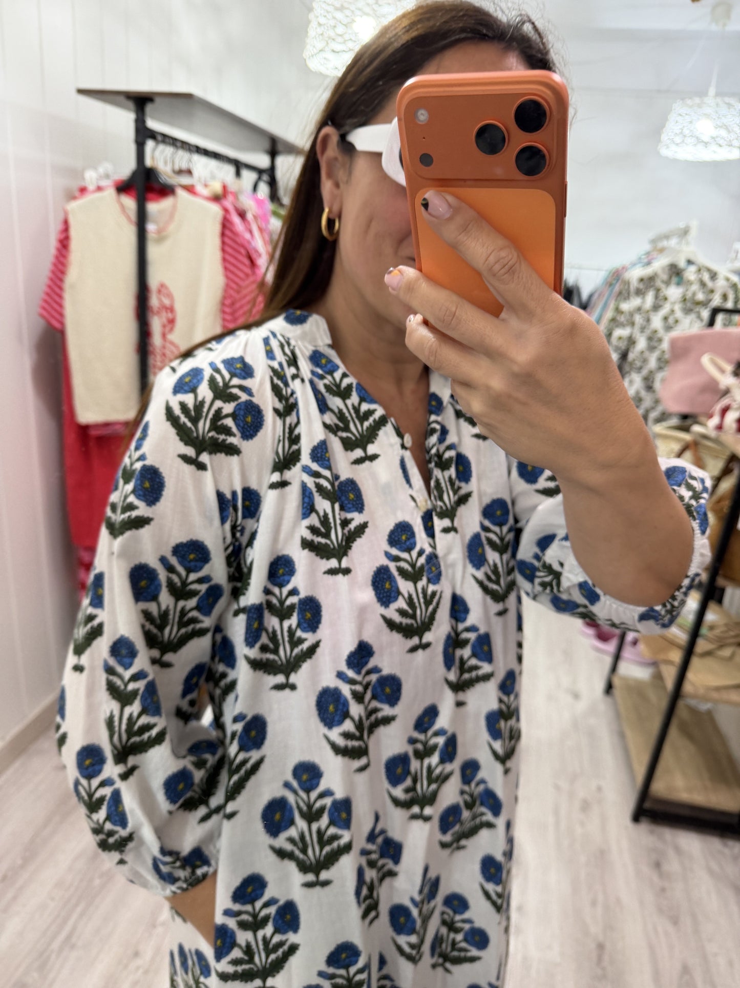Kaftan Nur Caléndula azul