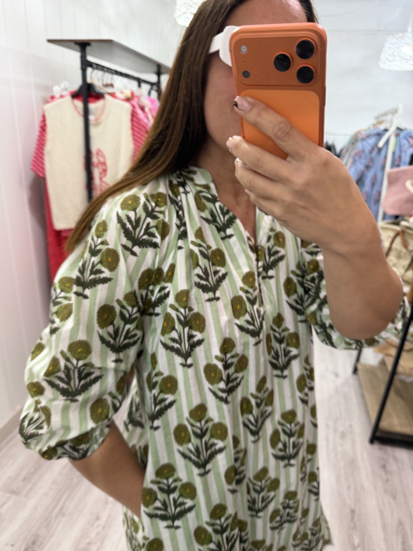 Kaftan Nur Caléndula verde