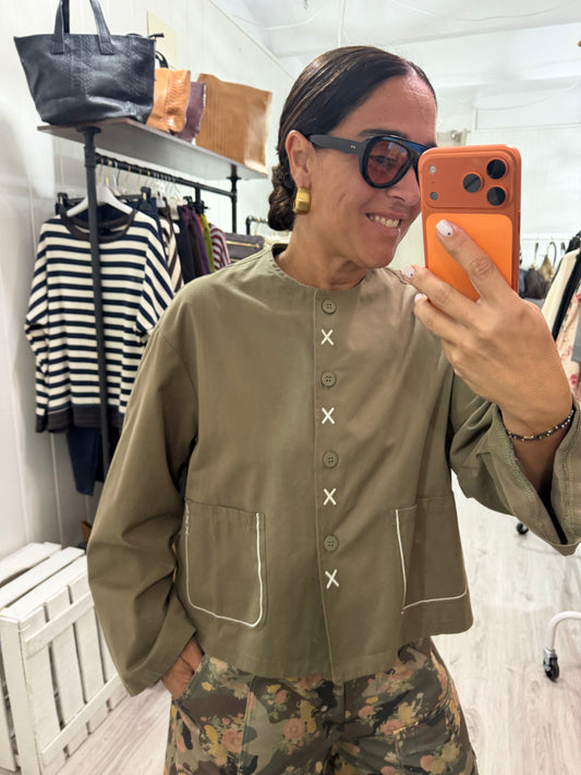 Chaqueta Cruz kaki