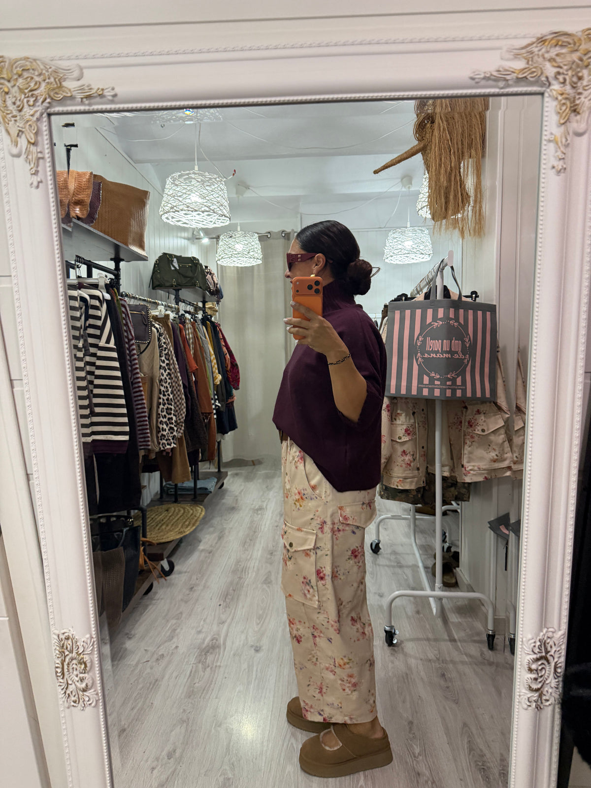 Pantalón cargo floral