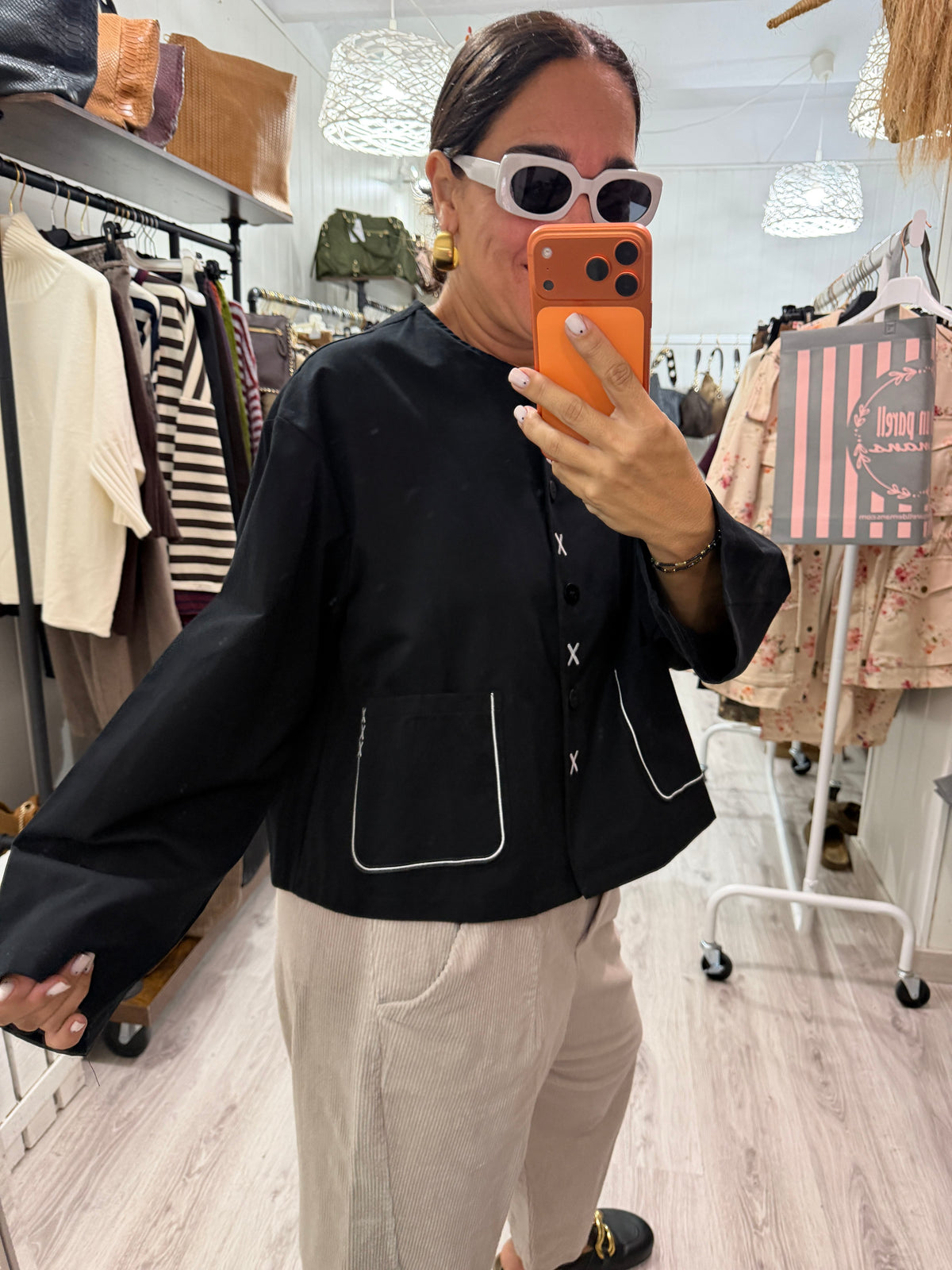 Chaqueta Cruz negro