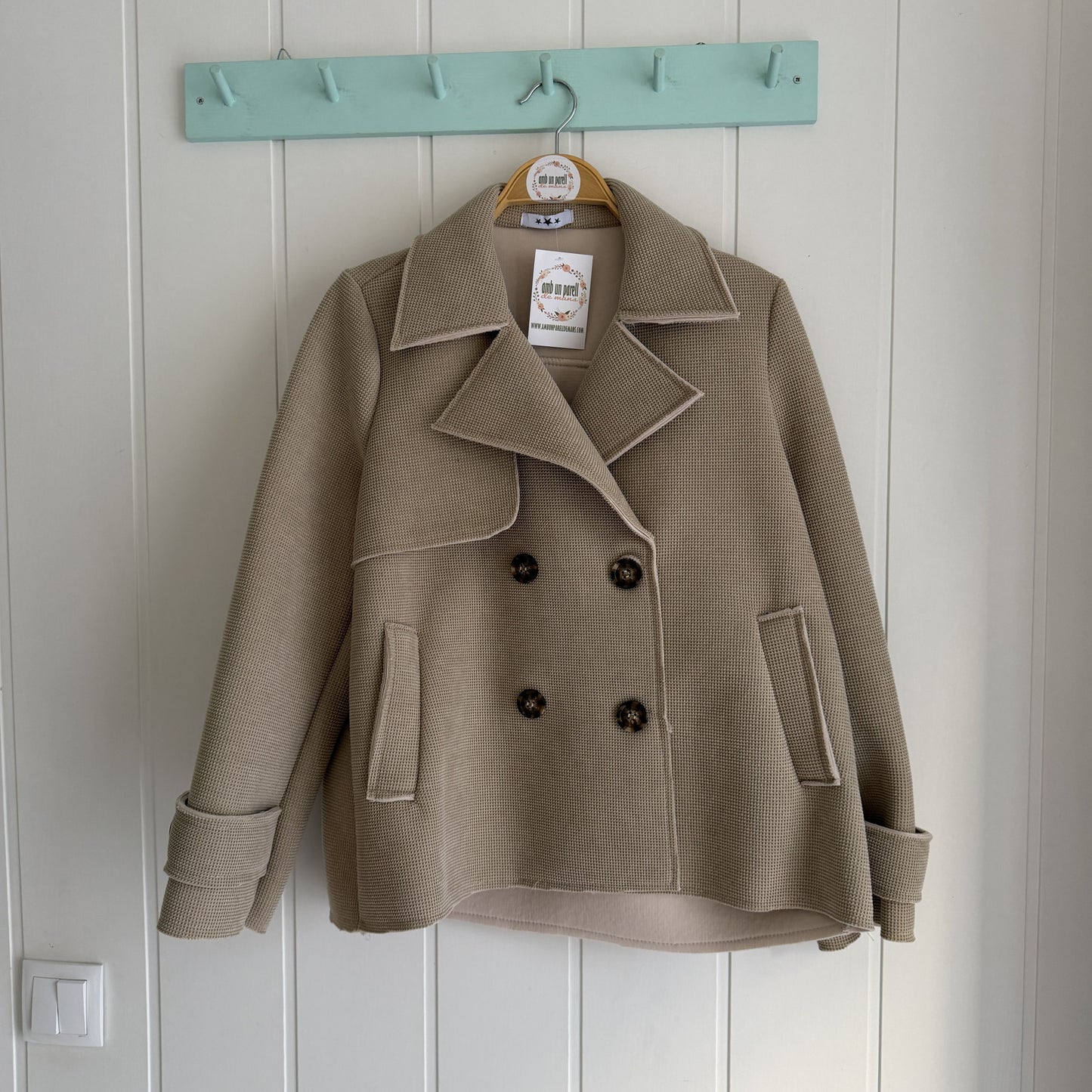 Chaqueta Neopreno beige