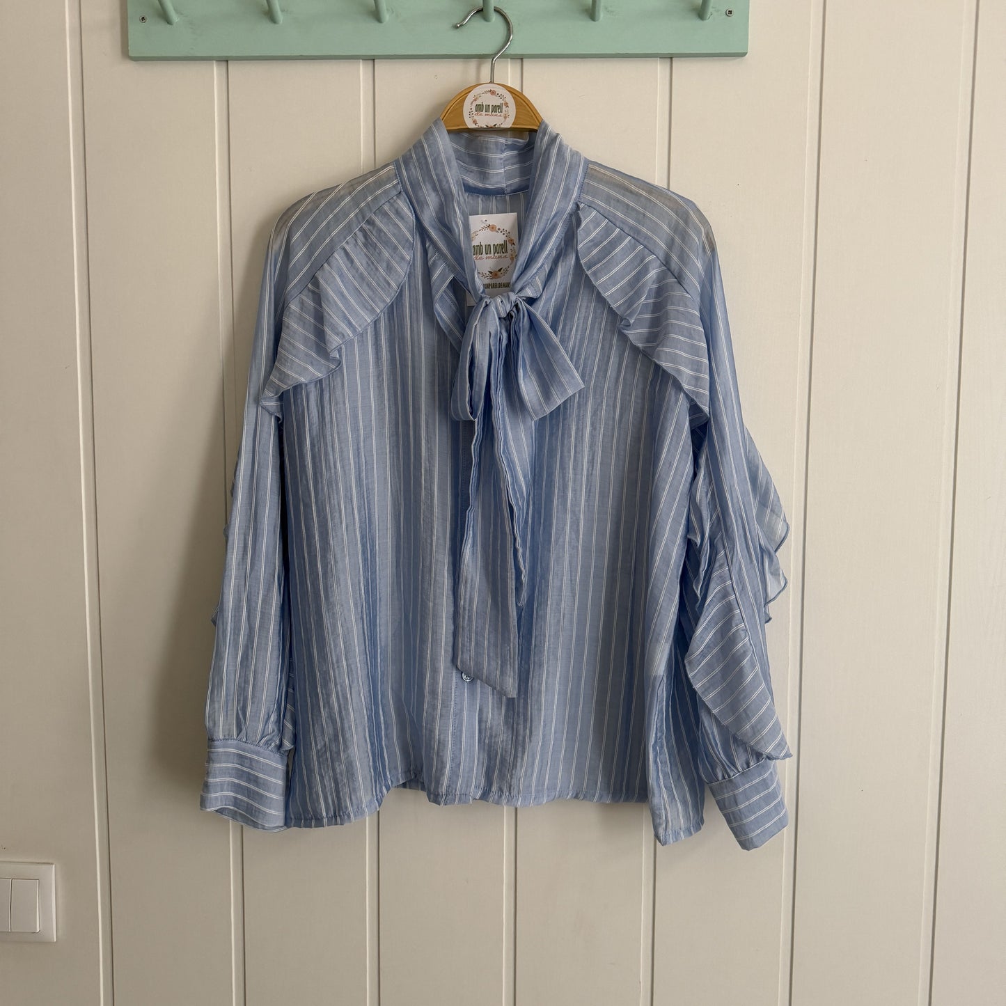 Blusa Rocío rayas azul