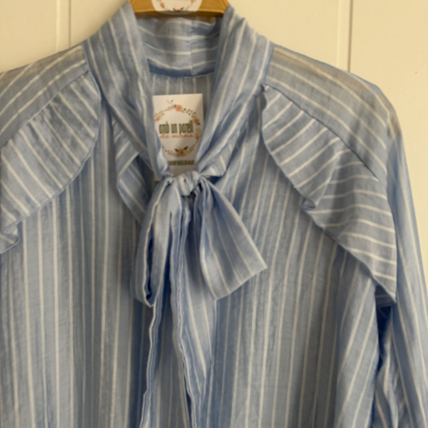 Blusa Rocío rayas azul