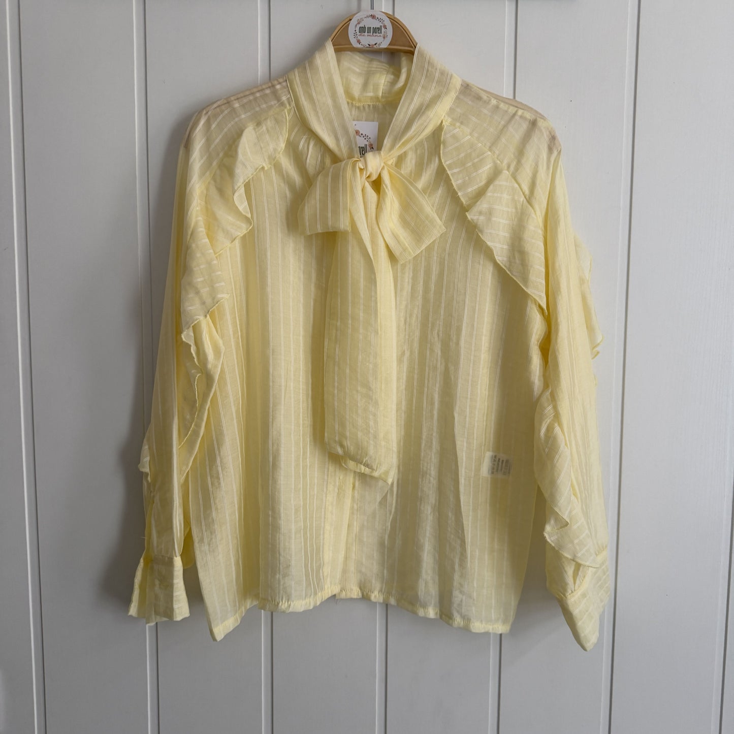 Blusa Rocío rayas amarillo
