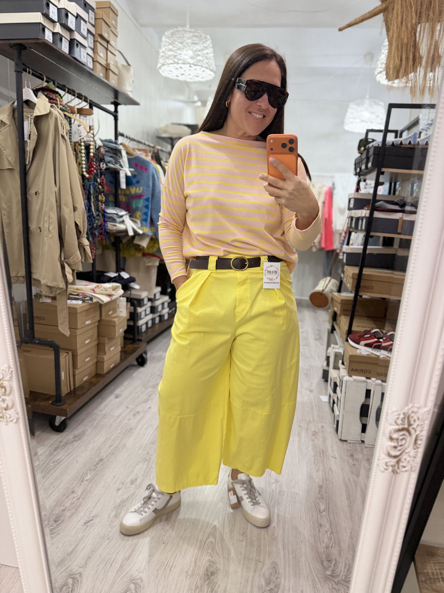 Pantalón Izaskun amarillo
