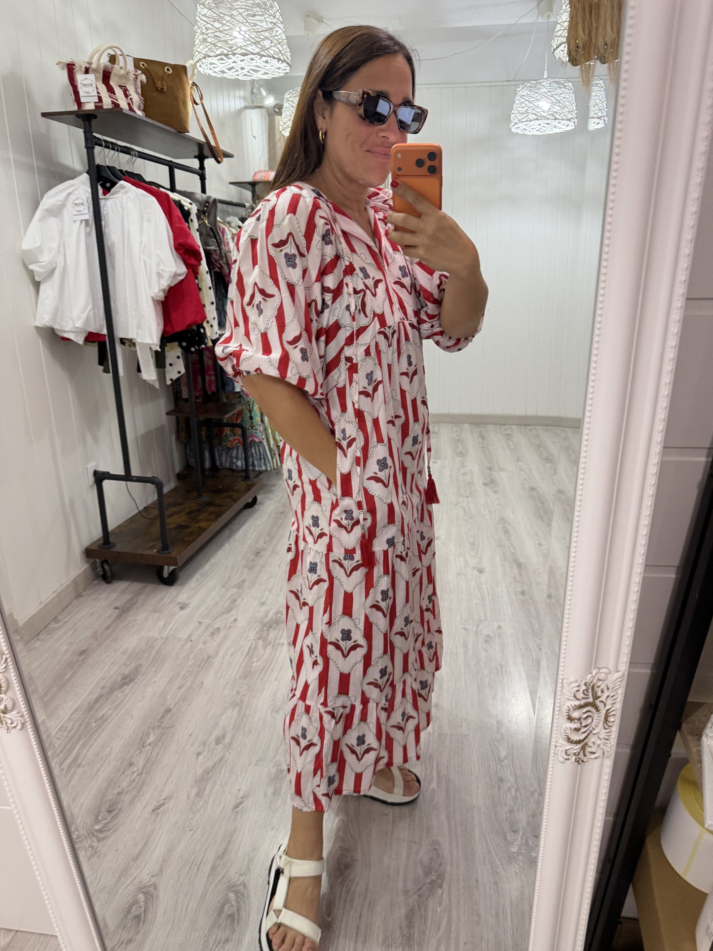 Vestido Salma rojo nomeolvides