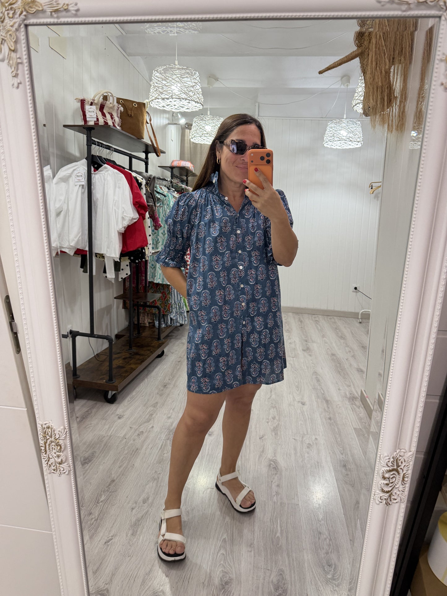 Vestido Sira corto · azules