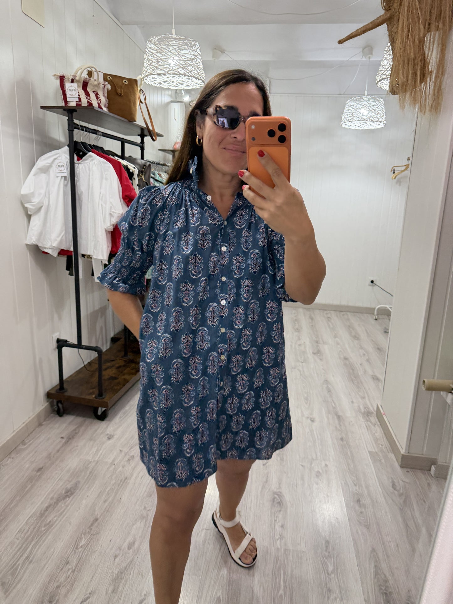 Vestido Sira corto · azules
