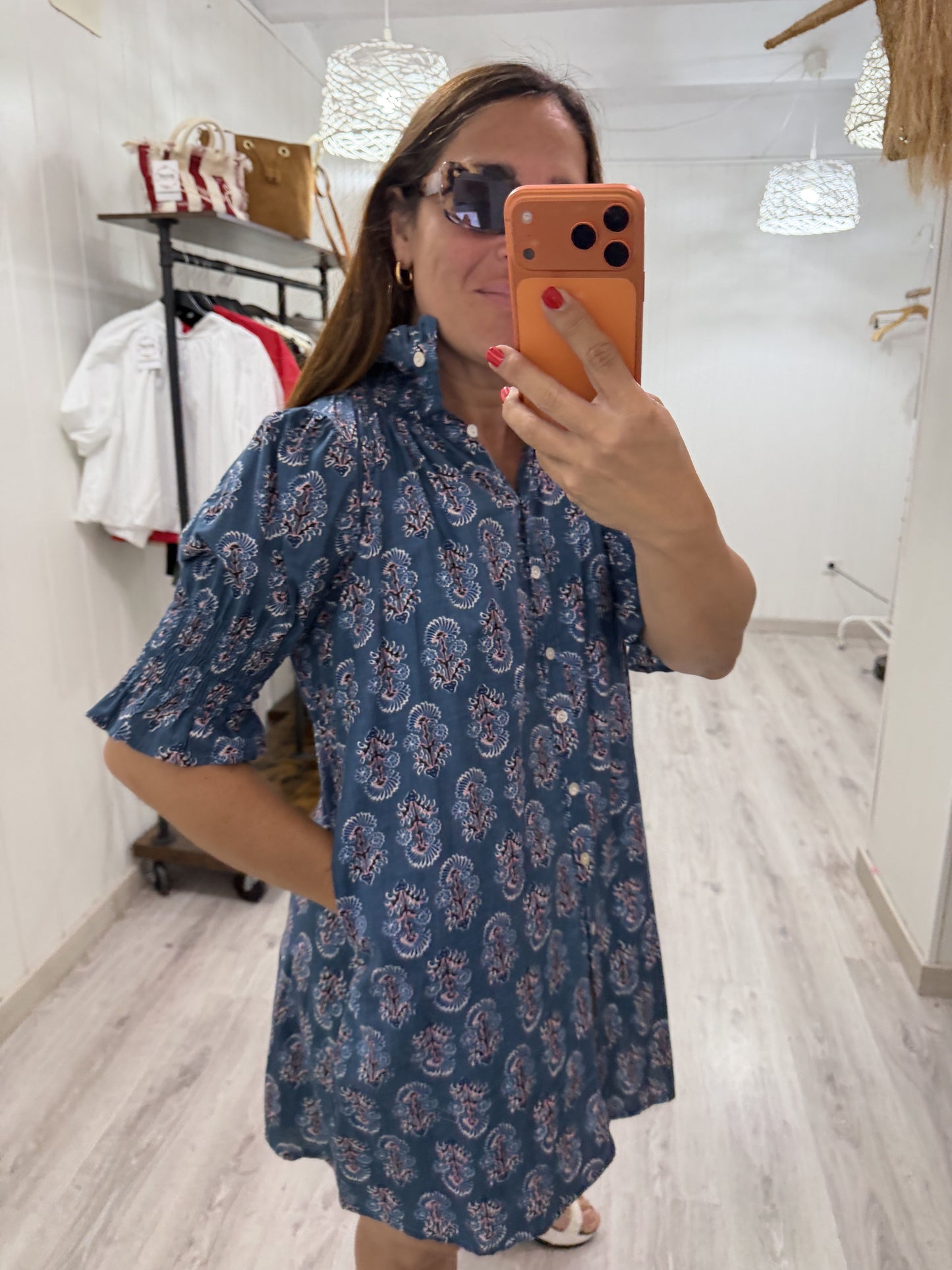 Vestido Sira corto · azules