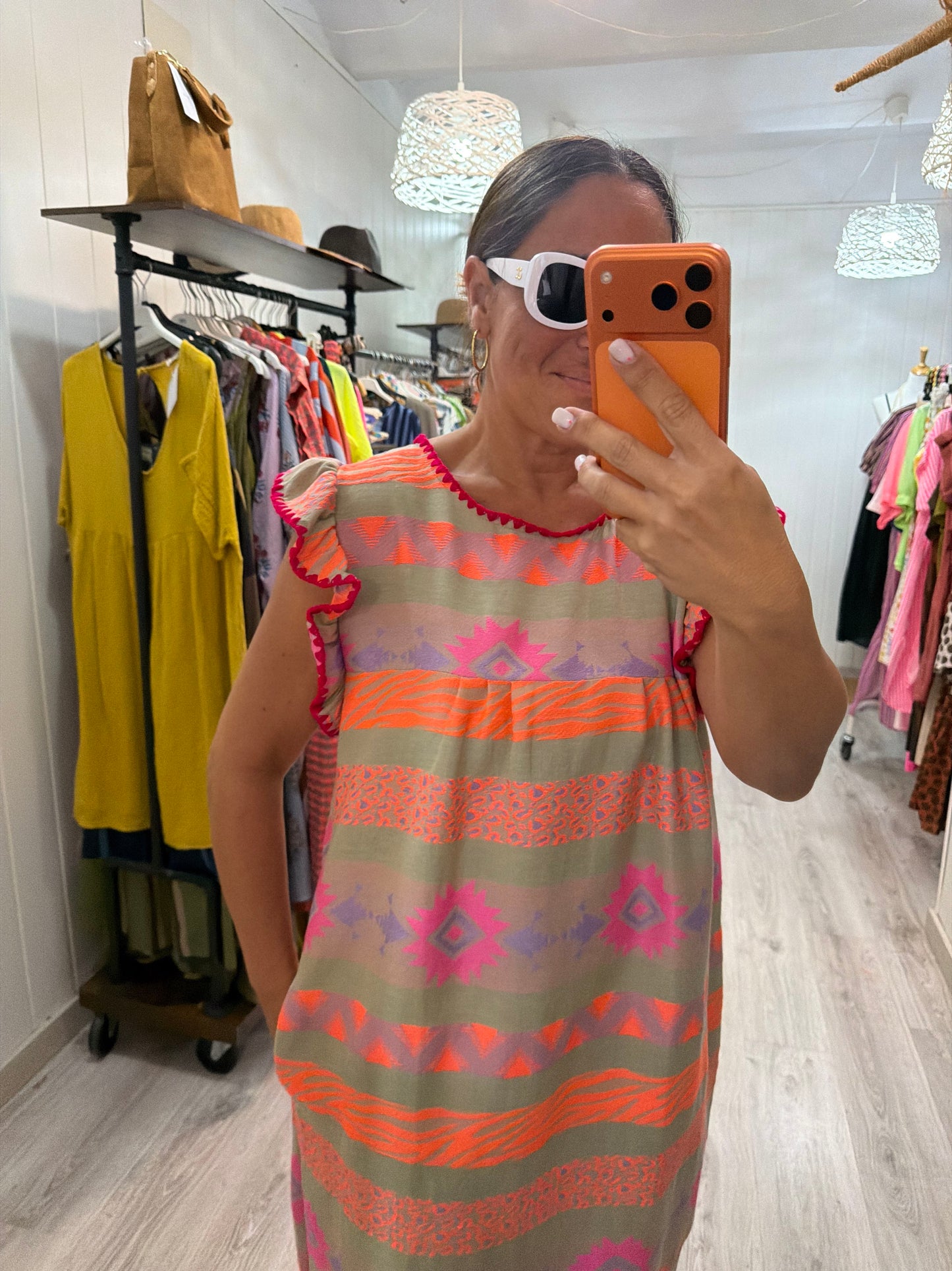 Vestido Mexicano Jalisco fluor