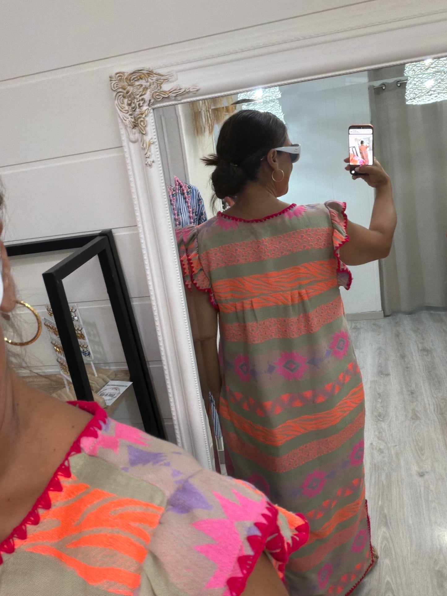 Vestido Mexicano Jalisco fluor