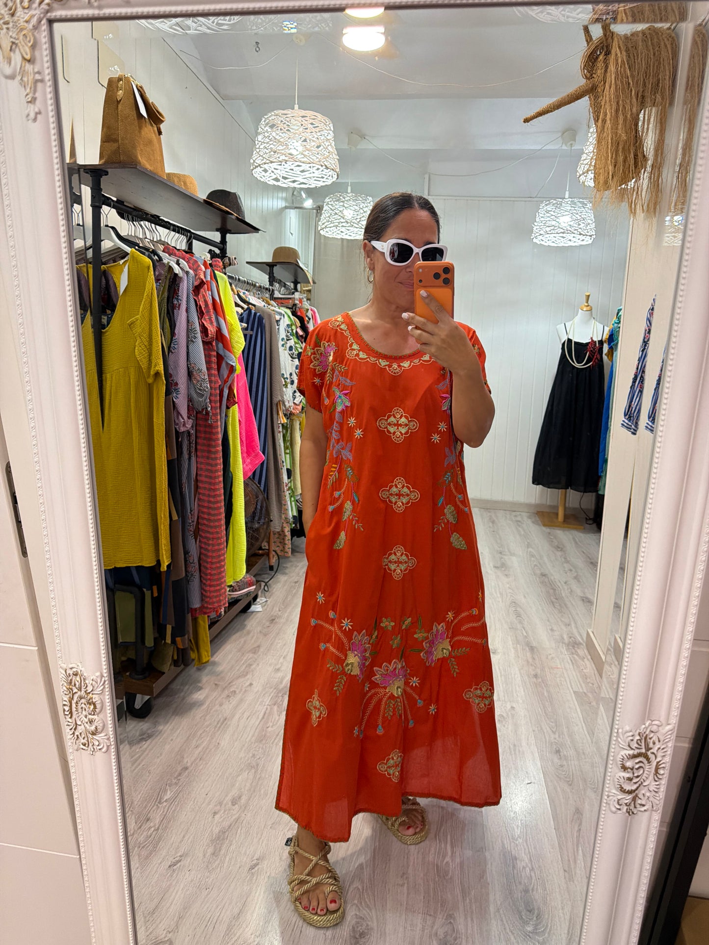 Vestido Mexicano Tijuana largo caldera 1