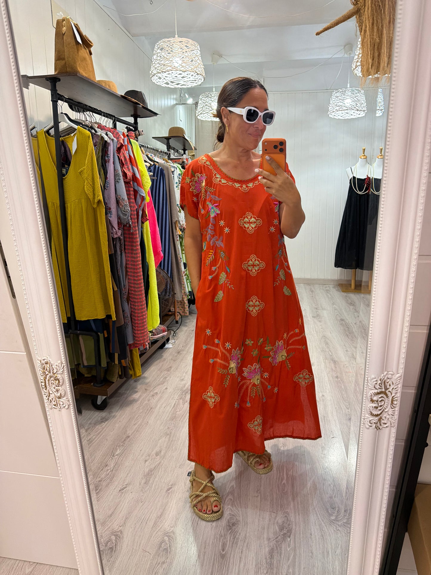 Vestido Mexicano Tijuana largo caldera 1