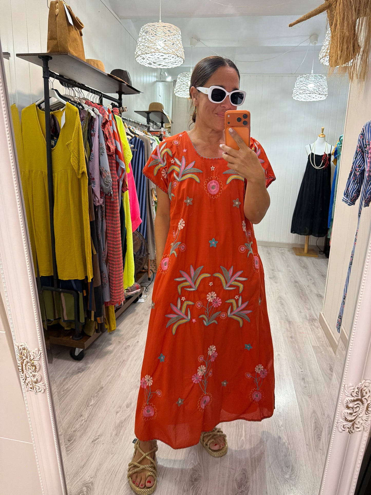 Vestido Mexicano Tijuana largo caldera 2